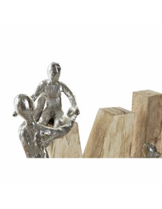 Figurine Décorative DKD Home Decor Marron Aluminium Bois de manguier (55 x 7,5 x 21 cm) 2