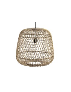 Suspension DKD Home Decor Marron Clair Rotin (44 x 44 x 41 cm)