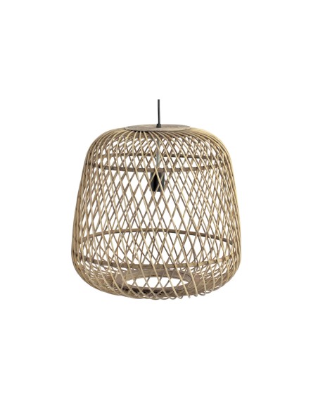 Suspension DKD Home Decor Marron Clair Rotin (44 x 44 x 41 cm)