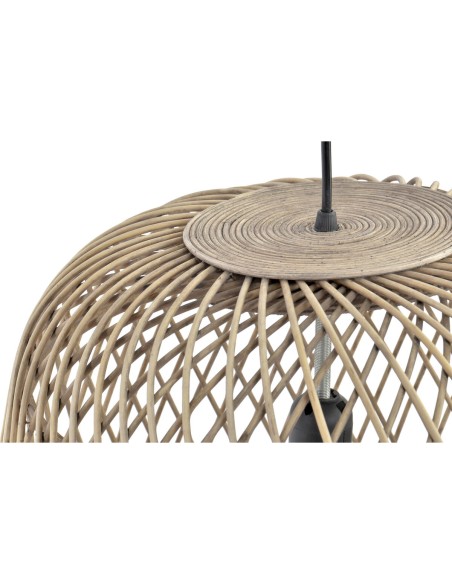 Suspension DKD Home Decor Marron Clair Rotin (44 x 44 x 41 cm)