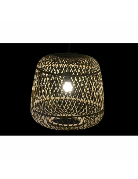 Suspension DKD Home Decor Marron Clair Rotin (44 x 44 x 41 cm)