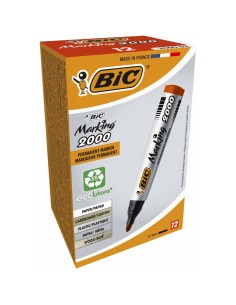 Marqueur permanent Bic Marking 2000 Rouge 12 Pièces 2