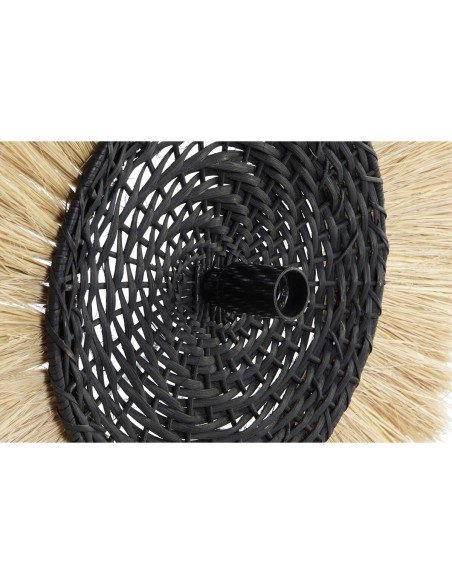 Applique DKD Home Decor Naturel Noir Colonial Fer 220 V 25 W Jute (42 x 9 x 42 cm)