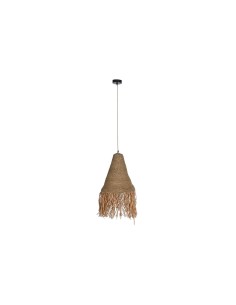 Suspension DKD Home Decor Naturel Fer 50 W Jute (44 x 44 x 67 cm)