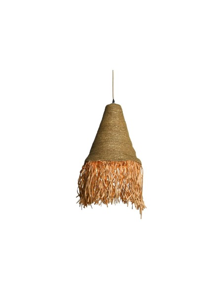 Suspension DKD Home Decor Naturel Fer 50 W Jute (44 x 44 x 67 cm)