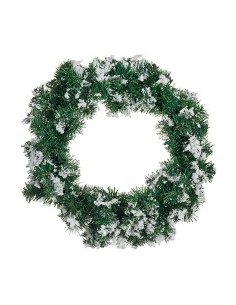 Couronne de Noël Flocons de neige Blanc Vert