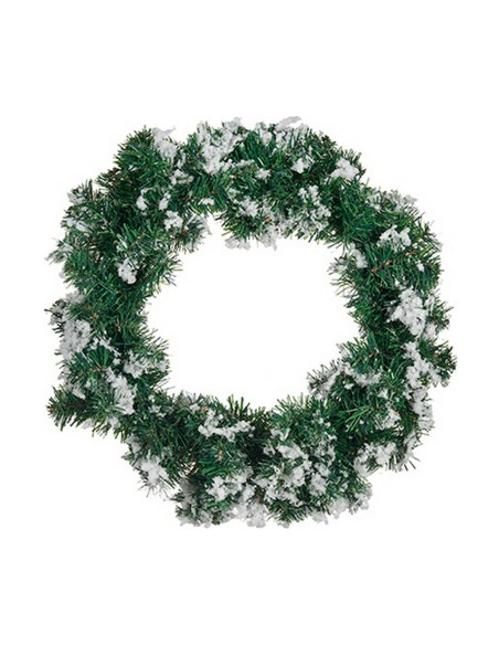 Couronne de Noël Flocons de neige Blanc Vert