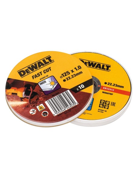 Disque de coupe Dewalt Fast Cut dt3507-qz 10 Unités 115 x 1 x 22,23 mm