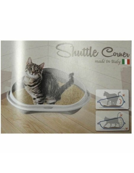 Bac à litière pour chats Aimé Beige Taupe Plastique