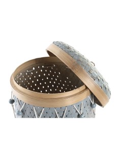 Set de basket DKD Home Decor Multicouleur Bambou Boho 46 x 46 x 58 cm 2
