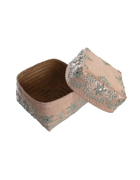 Set de basket DKD Home Decor Multicouleur Bambou Boho 27 x 27 x 23 cm
