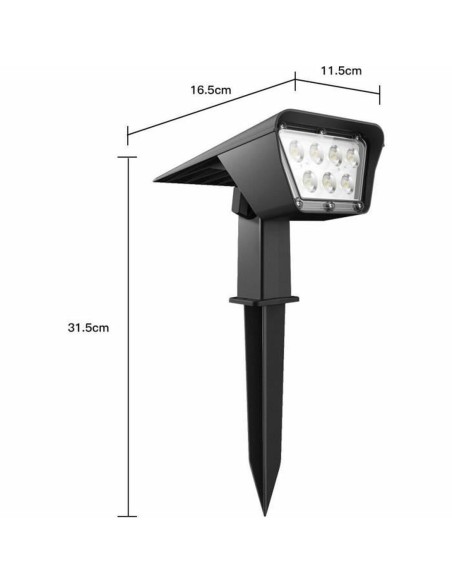 Lampe solaire Lumisky Curtis Gris (2 Unités)