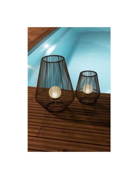 Lampe solaire Galix Blanc Métal
