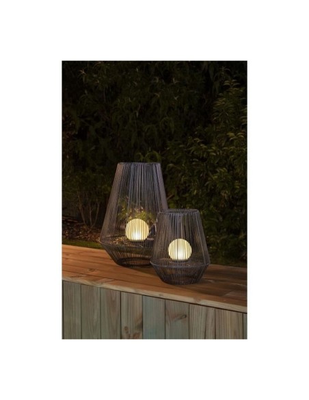 Lampe solaire Galix Blanc Métal