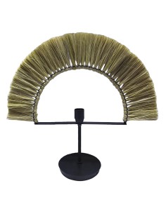 Lampe de bureau DKD Home Decor Naturel Noir Fer Jute (57 x 17 x 52 cm)