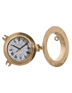 Horloge Murale DKD Home Decor Verre Doré Vintage Laiton (23 x 7 x 23 cm) 2