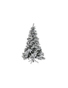 Sapin de Noël DKD Home Decor Blanc Vert Métal Polyéthylène Enneigé 130 x 130 x 218 cm