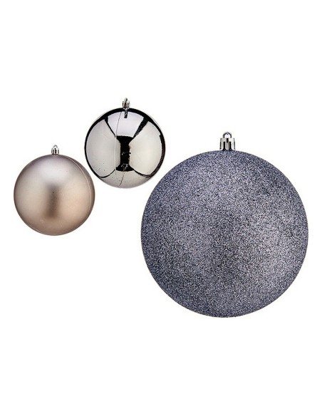 Boules de Noël Krist+ 00762 Argenté Plastique Ø 12 cm 6 Unités