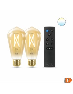 Ampoule à Puce Wiz ST64 E27 50 W Multicouleur Doré 7 W 640 lm (2 Unités) 2
