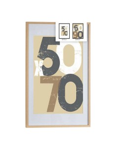Cadre photo 62,5 x 2,5 x 92,5 cm Naturel Plastique Bois MDF (6 Unités) 2