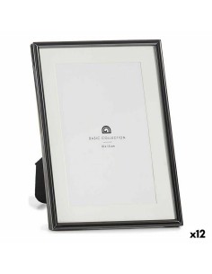 Cadre photo Verre Noir Acier (12 Unités)