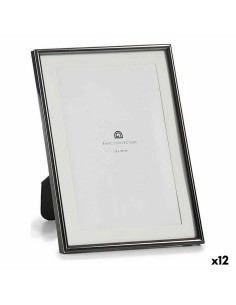 Cadre photo Verre Noir Acier (12 Unités)