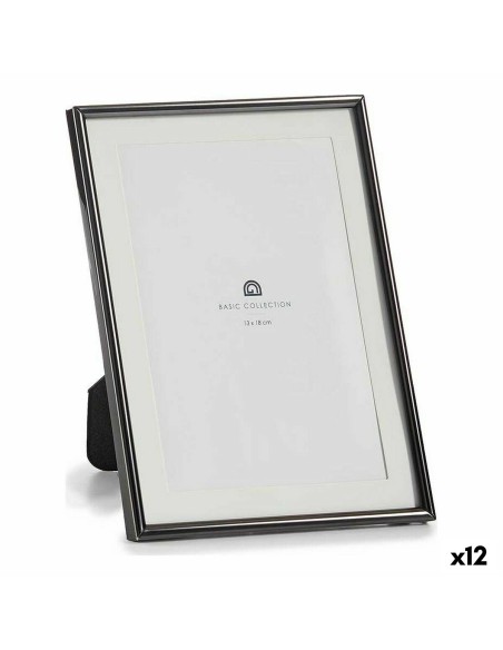 Cadre photo Verre Noir Acier (12 Unités)