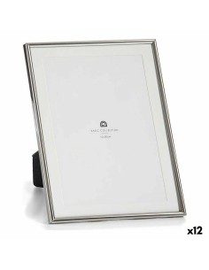 Cadre photo Verre Argenté Acier (12 Unités)