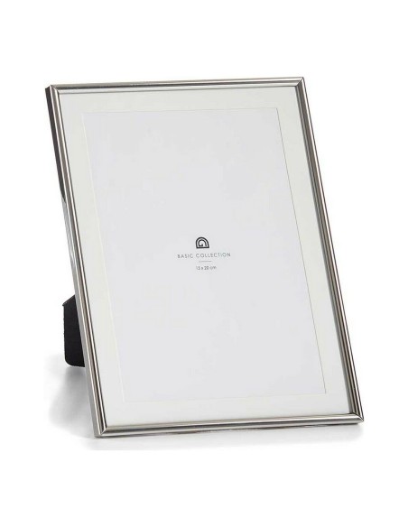 Cadre photo Verre Argenté Acier (12 Unités)