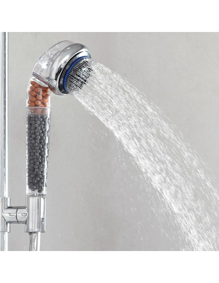 Éco-douche Minérale Multifonction avec Germanium et Tourmaline Pearal InnovaGoods Argenté polypropylène (Reconditionné B)