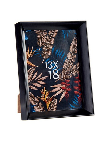 Cadre photo 15,2 x 3,5 x 20,2 cm Noir Plastique verre (6 Unités)