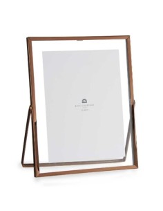 Cadre photo Cuivre Métal verre Plastique 20,5 x 1 x 25,2 cm (12 Unités) 2