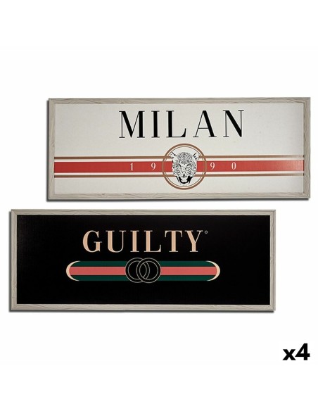 Cadre GUILTY MILAN Contre-plaqué 2 x 46 x 121 cm (4 Unités)