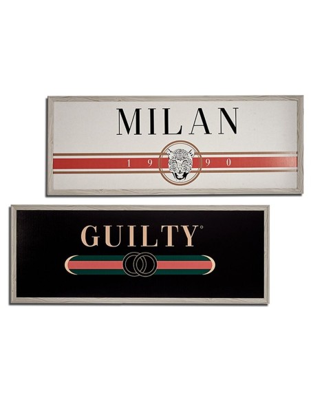 Cadre GUILTY MILAN Contre-plaqué 2 x 46 x 121 cm (4 Unités)