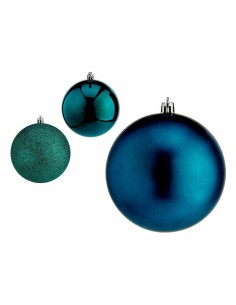 Lot de boules de Noël Krist+ 00769 Bleu Plastique (12 Unités) 2
