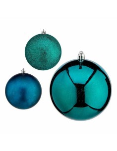 Lot de boules de Noël Krist+ 00829 Bleu Plastique (16 Unités) 2