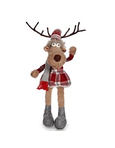 Figurine Décorative Krist+ FG31-9592B Blanc Marron Rouge Gris Cerf 17 x 15 x 60 cm (4 Unités) 2