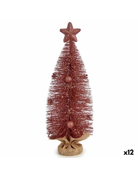 Sapin de Noël Krist+ FG20-19WS072 Rose 13 x 41 x 13 cm (12 Unités)