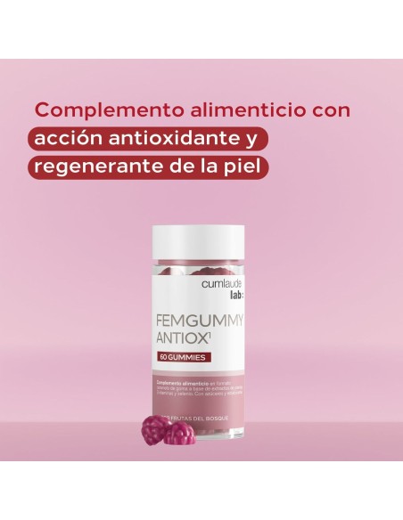 Supplément Alimentaire Cumlaude Lab FEMGUMMY ANTIOX 60 Unités