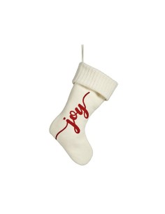 Décorations de Noël Joy Chaussette de Noël Blanc Tissu 28 x 4 x 46 cm (12 Unités) 2