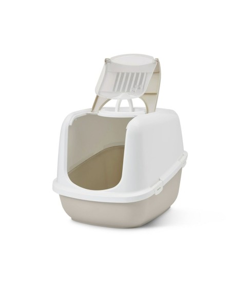 Bac à litière pour chats Savic Blanc Café Plastique 48,5 x 46,5 x 66,5 cm (11 Unités)