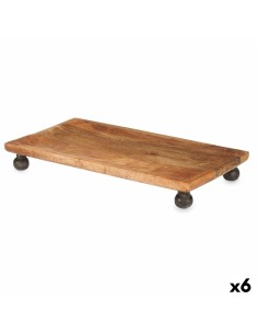 Centre de Table Marron Rectangulaire 45 x 6 x 25 cm (6 Unités)