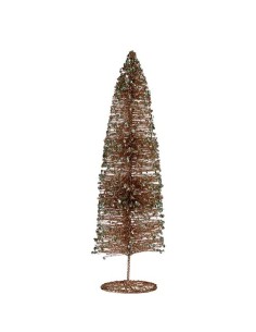 Sapin de Noël Paillettes champagne 10 x 40 x 10 cm (6 Unités) 2