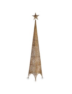Sapin de Noël Krist+ 148 Doré Métal Plastique Étoile Tour 34 x 154 x 34 cm (6 Unités) 2