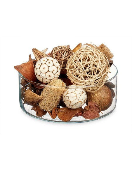 Pot-pourri décoratif Blanc Marron Rouge 14 x 30,5 x 14 cm (6 Unités)