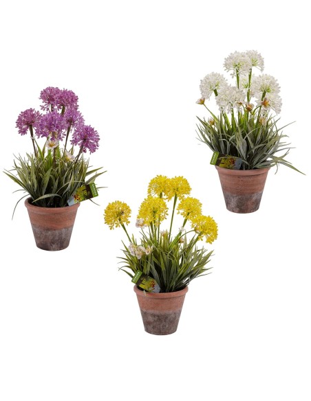 Plante décorative Ibergarden 20801 Liège Céramique Plastique 24 x 43 x 24 cm (8 Unités)