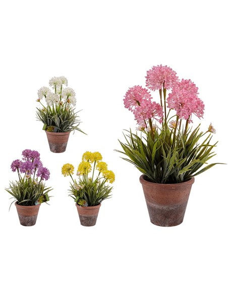 Plante décorative Ibergarden 20801 Liège Céramique Plastique 24 x 43 x 24 cm (8 Unités)