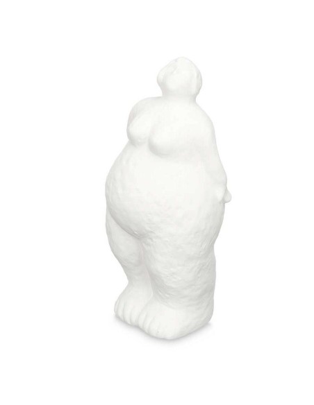 Figurine Décorative Blanc Dolomite 14 x 34 x 12 cm (6 Unités) Femme À pied