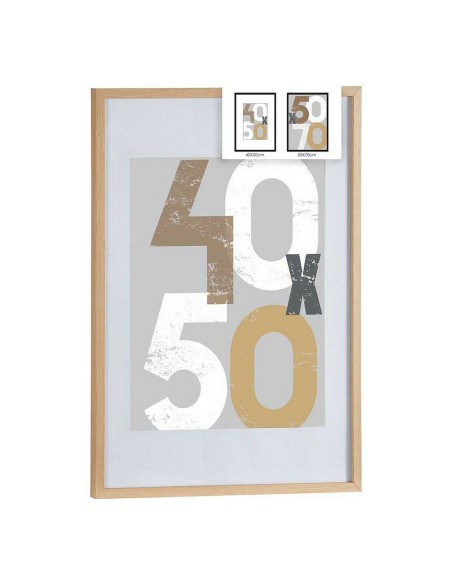 Cadre photo 52,5 x 2,5 x 72,5 cm Naturel Plastique Bois MDF (6 Unités)