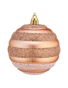 Boule de Noël Ø 8 cm 6 Unités Cuivre PVC